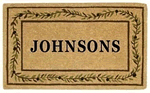Olive Branch Border Personalized Doormat Product Image